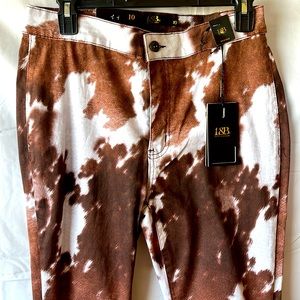 Lucky & Blessed Women’s size 10 high waist flare leg stretch denim jeans.